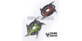 Set 2 Shurikens Circulaire Etoile Zombie Hunter ZB-105-2