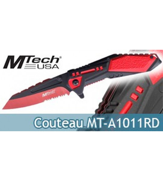 Couteau Pliant Lame Rouge Couteau de Poche MT-A1011RD