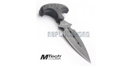 Couteau Push Dagger Tactique Black MT-20-41BK