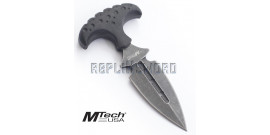 Couteau Push Dagger Tactique Black MT-20-41BK