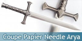 Coupe Papier Arya Stark Ouvre Lettre Needle + Support