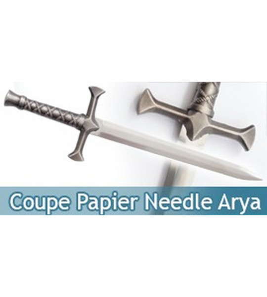 Coupe Papier Arya Stark Ouvre Lettre Epee Needle + Support