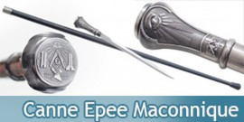 Canne Epee Maconnique de Marche Franc Macon H5938