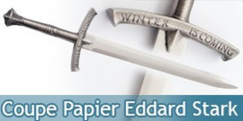 Coupe Papier Eddard Stark Ouvre Lettre Epee + Support