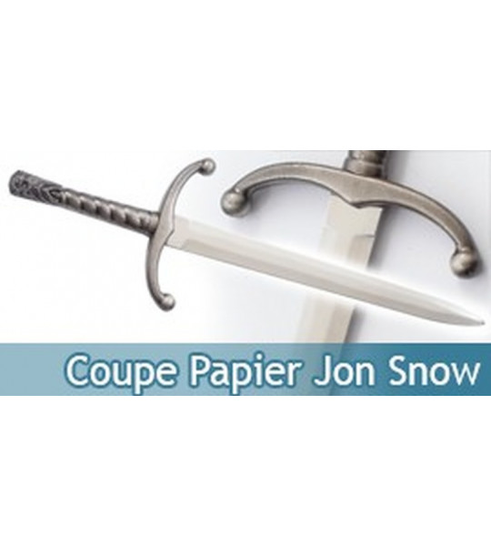 Coupe Papier Jon Snow Ouvre Lettre Epee + Support Acier