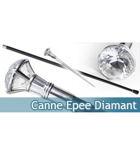 Canne Epee Diamant Fantasy de Marche Gentlemen