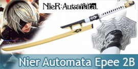 Nier Automata Epee 2B Replique Acier Yorha Gold Edition