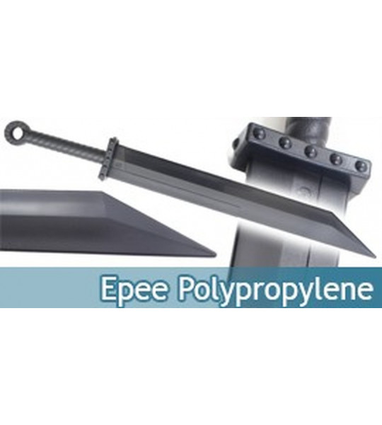 Epee Polypropylene Sabre Noire Entrainement E476-PPV2