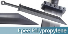 Epee Polypropylene Sabre Noire Entrainement E476-PPV2
