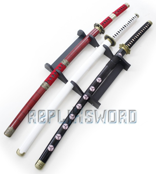 Pack 3 Katanas Tranchants Zoro One Piece Sabre Lame Maru