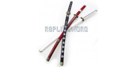 Pack 3 Katanas Tranchants Zoro One Piece Sabre Lame Maru