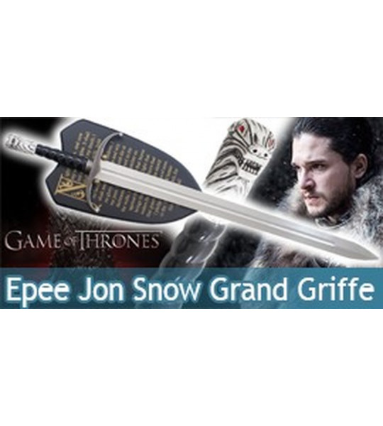 Game of Thrones Jon Snow Epée Longclaw Trone de fer