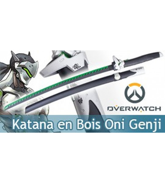 Katana en Bois Oni Genji Ninja Overwatch Epee Dragon Blade Sabre