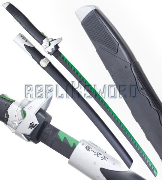 Katana en Bois Oni Genji Ninja Overwatch Epee Dragon Blade Sabre