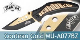 Couteau Pliant Master USA Gold MU-A077BZ