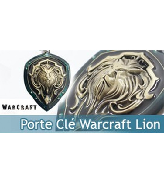 Porte Cle Warcraft Garde Royale WOW Bouclier Gold