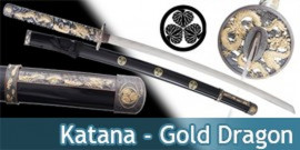 Katana Decoration Gold Dragon Epee Sabre