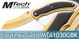 Couteau Pliant Gold Edition MT-A1030GBK