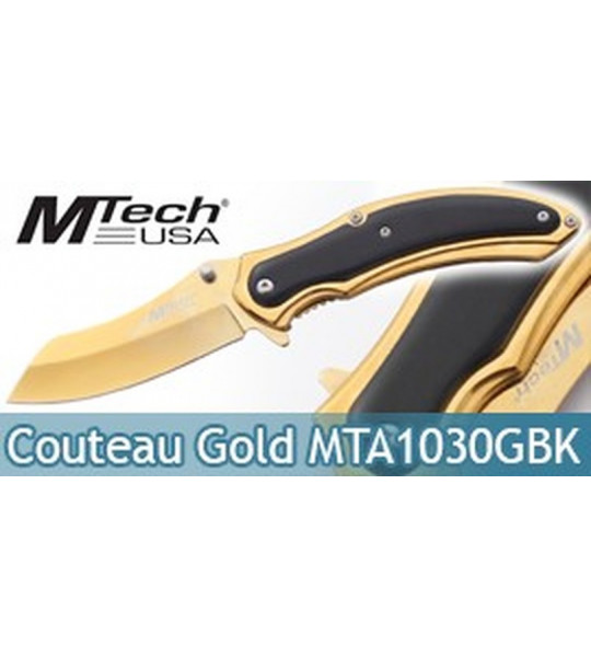 Couteau Pliant Gold Edition MT-A1030GBK