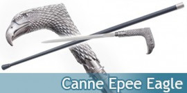 Canne Epee de Marche Aigle Eagle Acier