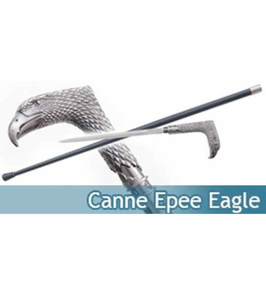 Canne Epee de Marche Aigle Eagle Acier