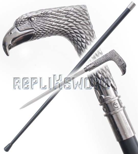 Canne Epee de Marche Aigle Eagle Acier