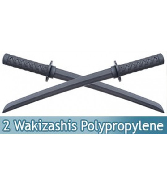 Pack 2 Epees de Combat Wakizashi en Polypropylene 60cm