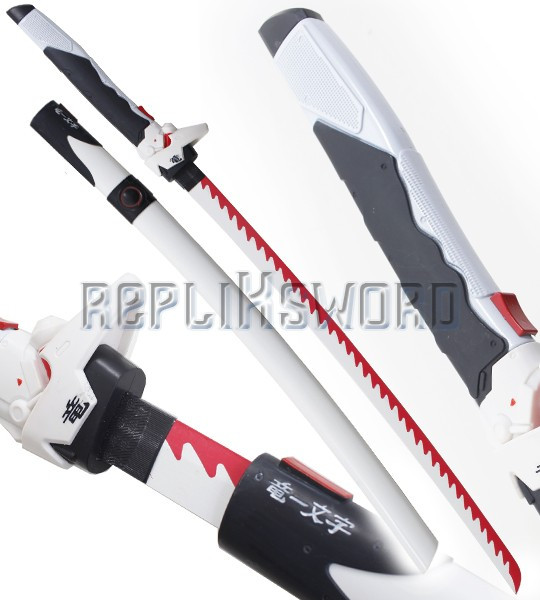 Katana en Bois Oni Genji Ninja Overwatch Epee Dragon Blanc