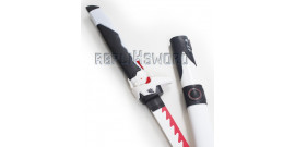 Katana en Bois Oni Genji Ninja Overwatch Epee Dragon Blanc