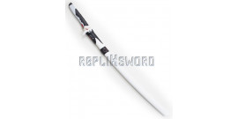 Katana en Bois Oni Genji Ninja Overwatch Epee Dragon Blanc