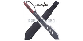 Machette de Coupe Survivor Epee Courte Acier