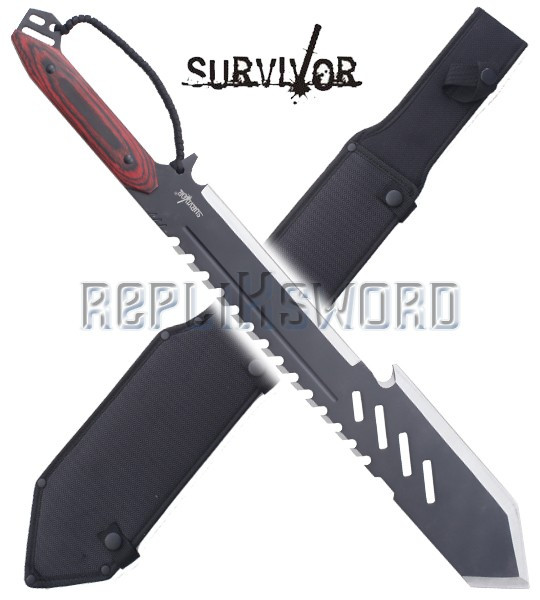 Machette de Coupe Survivor Epee Courte Acier