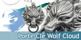 Porte Cle Fenrir Loup Cloud Wolf Acier