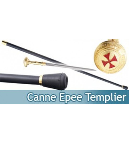 Canne Epee de Marche Chevalier Templier