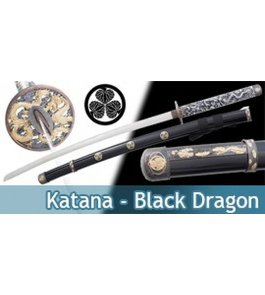 Katana Decoration Black Dragon Epee Sabre