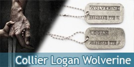 Wolverine Cosplay Collier Pendentif Acier X-Men