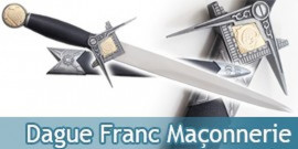 Dague Franc Maçonnerie Couteau Franc Maçon