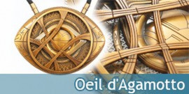 Collier L'œil de Agamotto Amulette Doctor Strange Replique