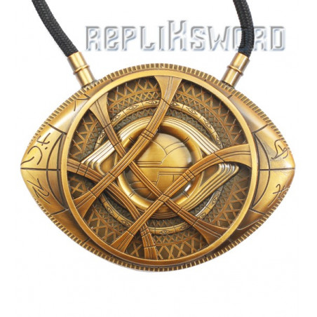 Collier & Bague Doctor Strange - Oeil D'Agamotto - Cosplay & Cadeau Fan - Alliage - Enfant/Adulte
