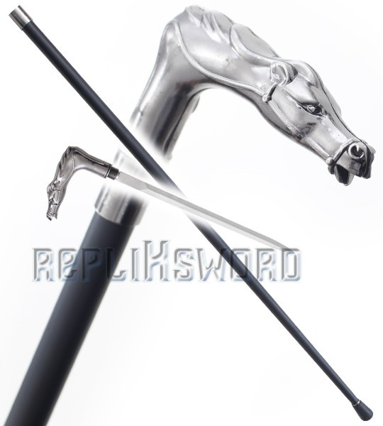 Canne Epee de Marche Cheval Horse Acier Canne Epee de Marche Cheval Horse Acier