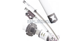 Katana Japonais Blanc Decoration Epee Sabre Replique