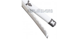 Katana Japonais Blanc Decoration Epee Sabre Replique