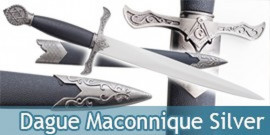 Dague Maconnique Silver Couteau Chevalier