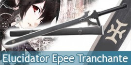 Sword Art Online Epee Tranchante Kirito Elucidator