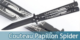 Couteau Papillon Black Spider 800