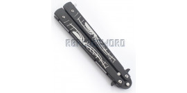 Couteau Papillon Black Spider 800