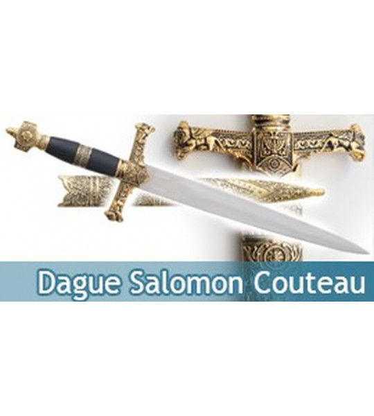 Dague Salomon Couteau Acier Decoration