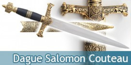 Dague Salomon Couteau Acier Decoration