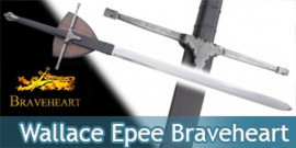 Braveheart Epée de William Wallace + Plaque