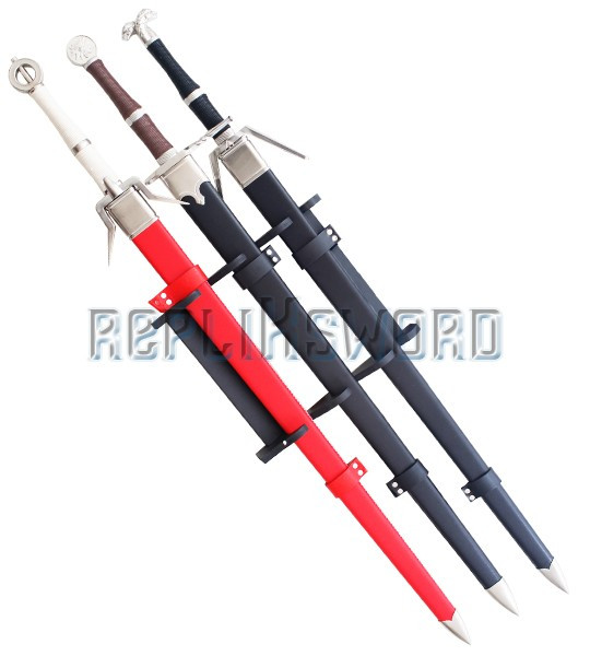 Pack 3 Epees The Witcher Geralt de Riv et Ciri + Support Pack 3 Epees The Witcher Geralt de Riv et Ciri + Support